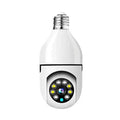 Showlu 5G E27 bulb security camera with full color night vision, human tracking, and WiFi for indoor home security monitoring.