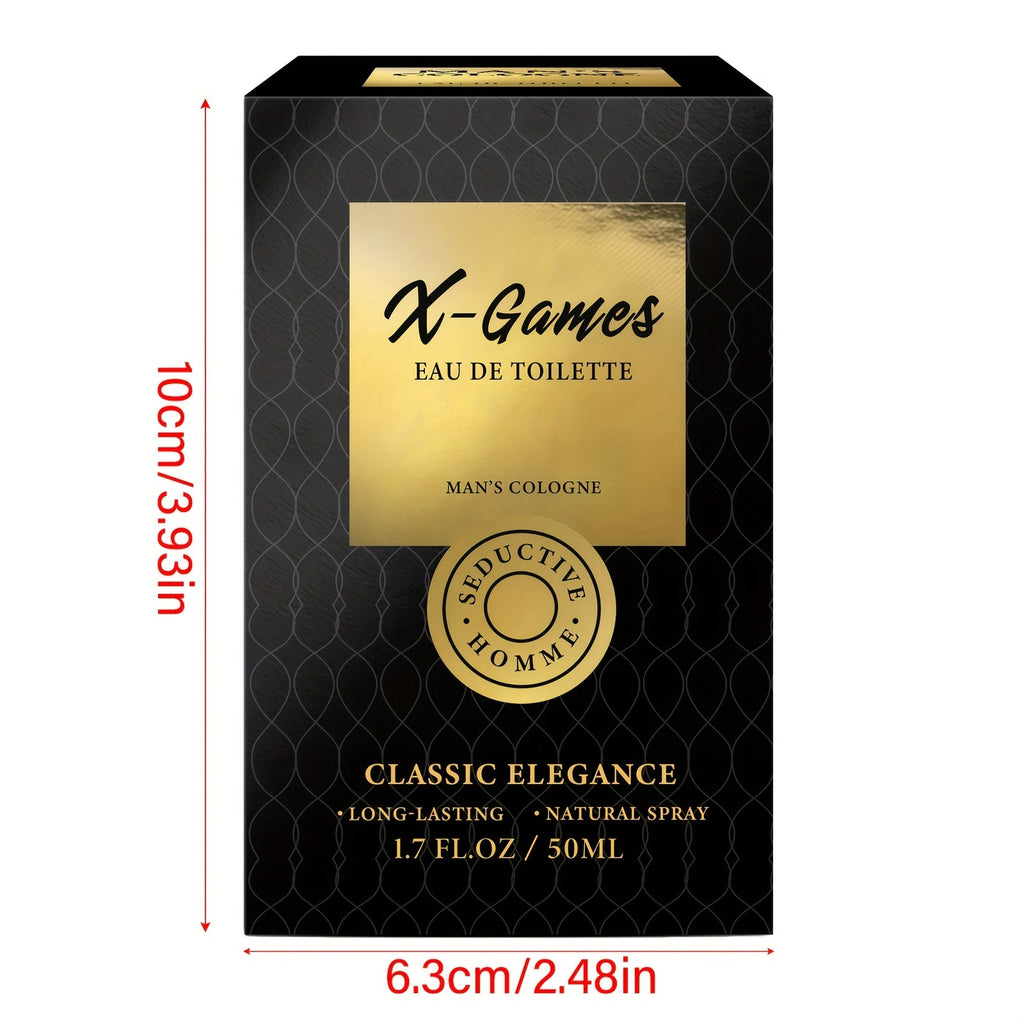 SHOWLU FASHION men's pheromone cologne bottle with floral scent, 1.69 oz, long-lasting perfume for men.