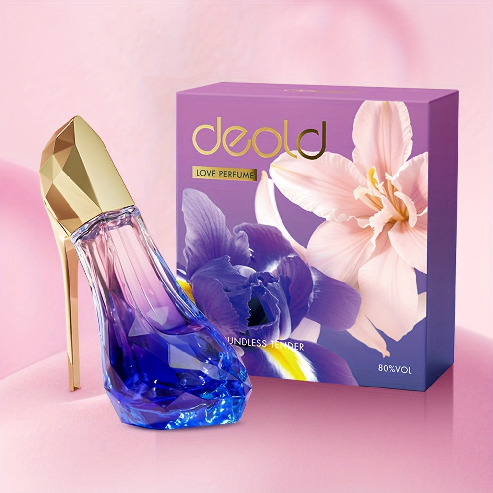 Deold Rose & Jasmine Eau de Parfum bottle with floral design, long-lasting women's fragrance, showcasing elegant packaging.