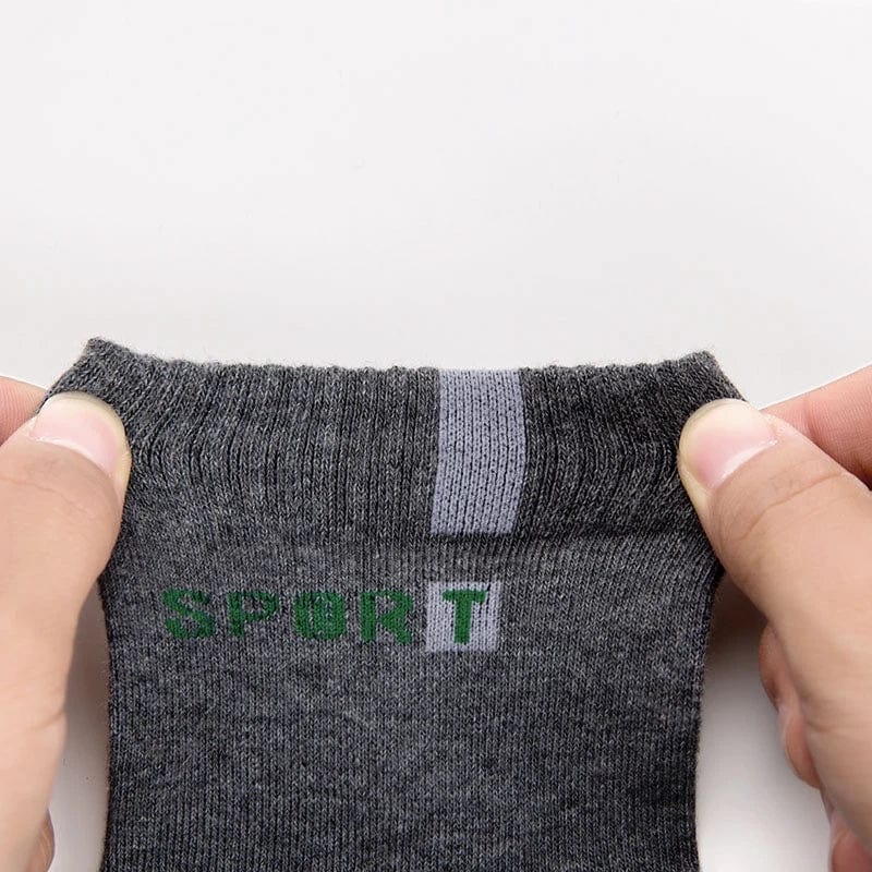 Showlu men's bamboo fiber cotton socks in five pairs, breathable and deodorant, suitable for business and sports, size 37-43.