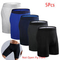 Set of five SKARR men's cotton long leg boxer shorts with printed designs, comfortable and stylish undergarments for men.