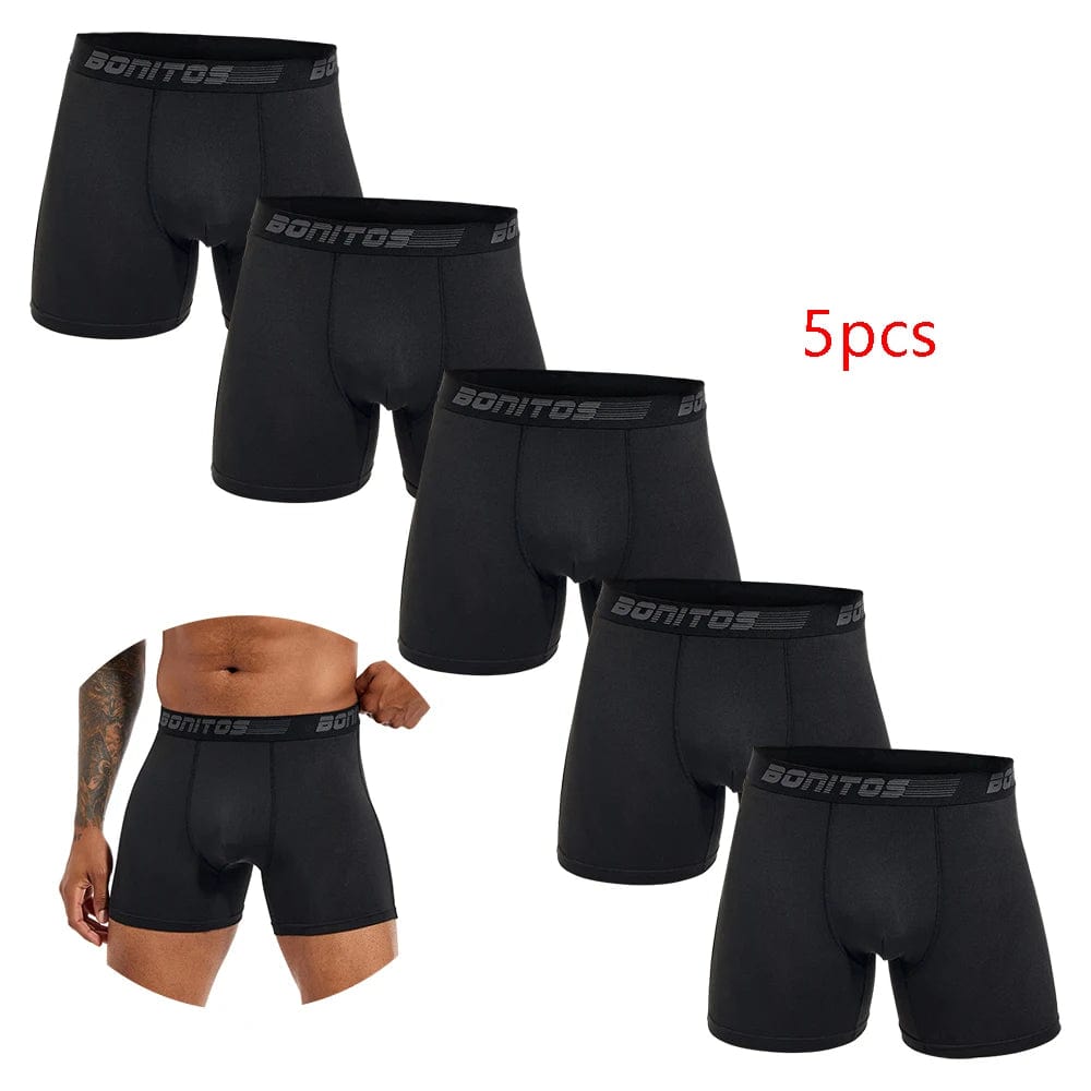 5pcs Pack 2023 Men Panties Polyester Underwear Male Brand Boxer And Underpants For Homme Lot Luxury Set Sexy Shorts Gift Slip - SHOWLU FASHION STORE