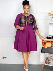 5XL 6XL Plus Size Clothes Dresses Women Office Lady Robes Summer Autumn Loose Street Style Casual 4XL Big Size Midi Dress - SHOWLU FASHION STORE