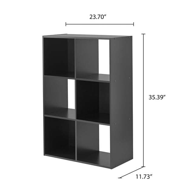 Doba 6-cube storage organizer with vertical and horizontal compartments, ideal for organizing books and household items.
