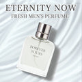 Men's Amber Fougere Eau De Parfum by SHOWLU FASHION with vanilla and ginger notes, featuring a sleek glass bottle.