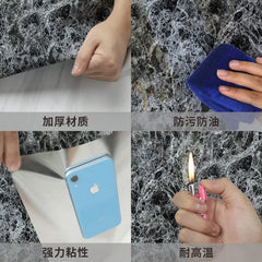 Showlu Fashion Store 0 F / 5mx60cm 60cm Width Marble Self Adhesive Wallpaper Vinyl Wall Stickers Waterproof Contact Paper For Kitchen Decorative Film Home Decor