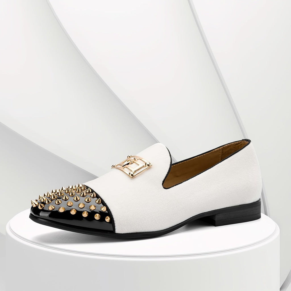 SHOWLU FASHION men's slip-on wedding loafers in lightweight fabric, sleek design, and comfortable fit for formal occasions.