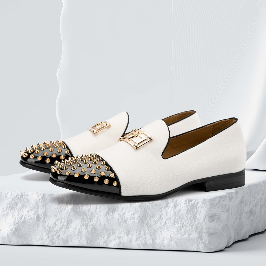 Men's slip-on wedding loafers by SHOWLU FASHION, lightweight fabric shoes with sleek design and comfortable fit.