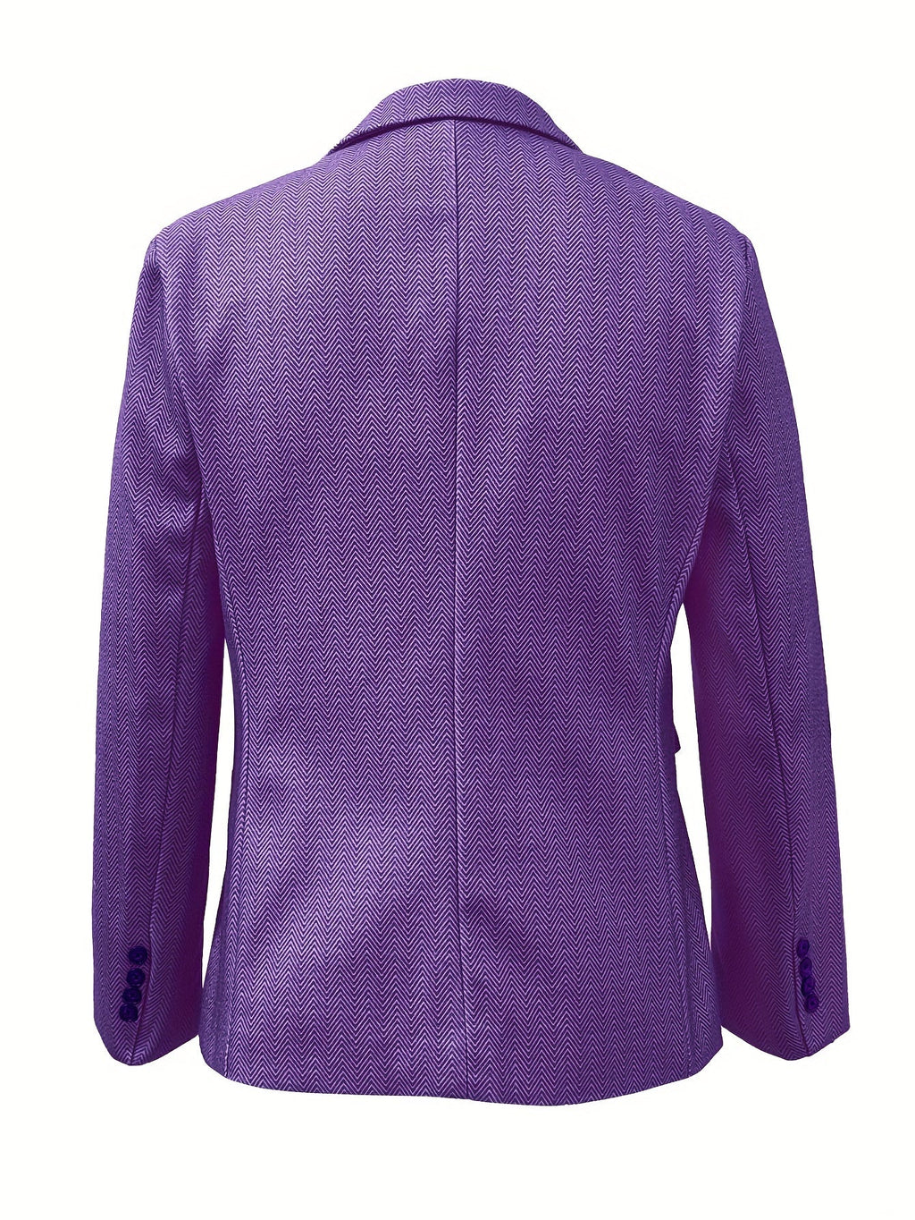 Men's retro herringbone blazer with double-breasted lapel from SHOWLU FASHION, featuring classic style and tailored fit.