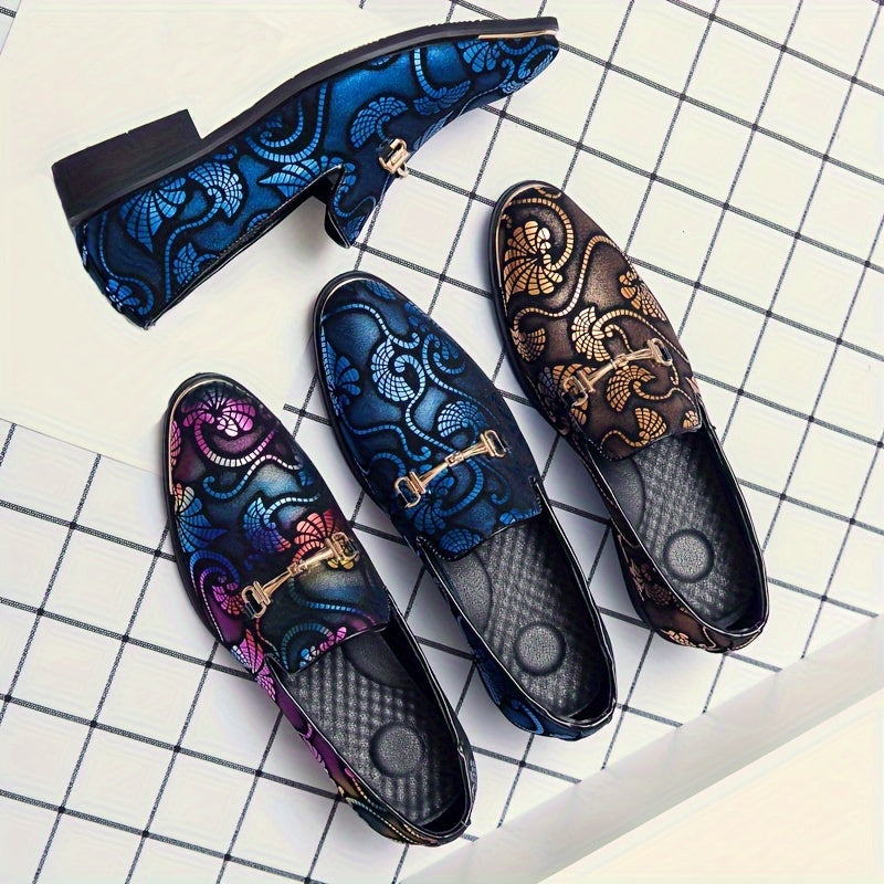 SHOWLU men's slip-on loafers with pointed toe in faux leather, casual shoes for stylish comfort and versatile wear.
