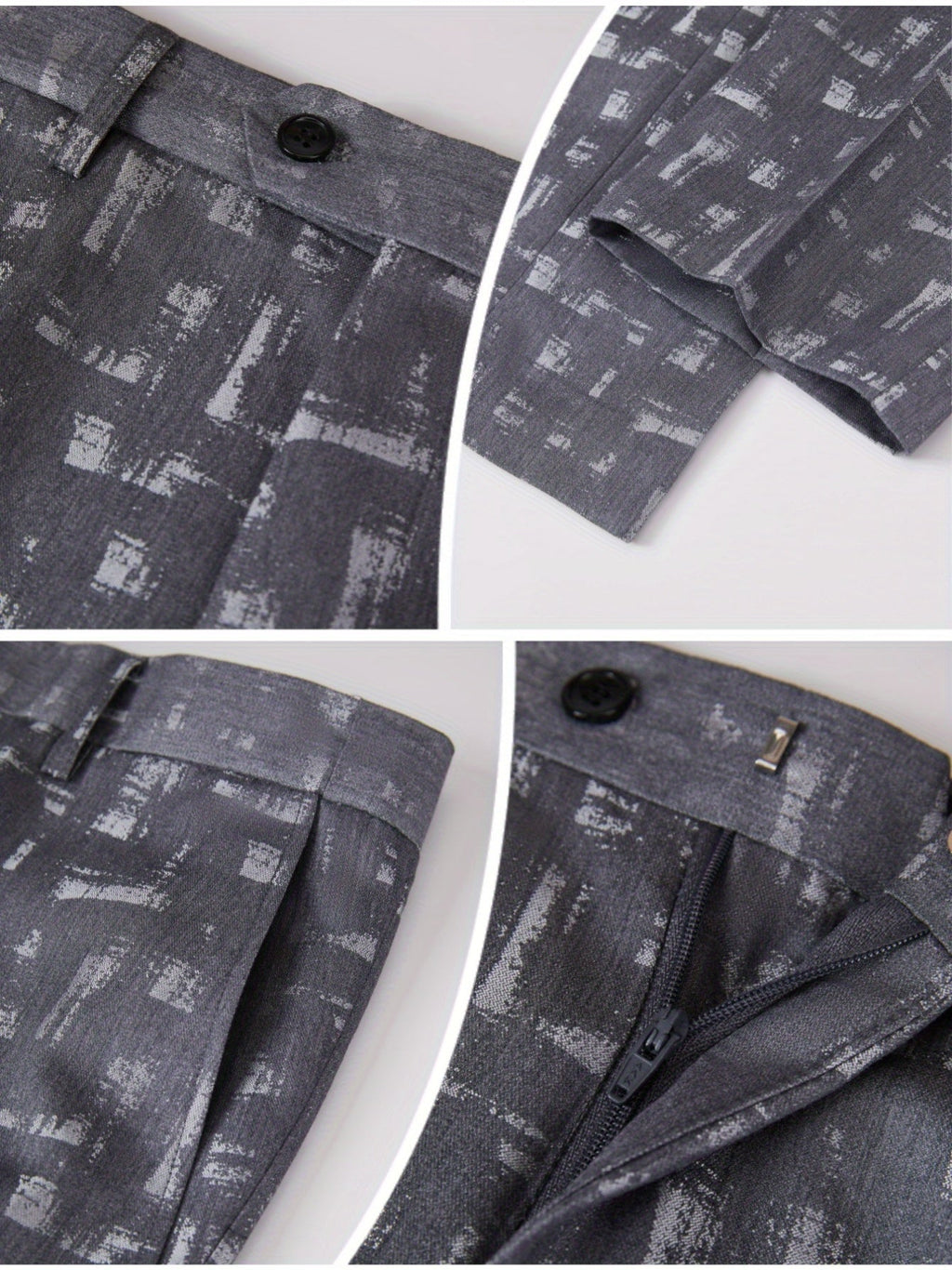 Men's slim fit double breasted suit with peak lapel, SHOWLU FASHION STORE, 2-piece set featuring jacket and matching trousers.