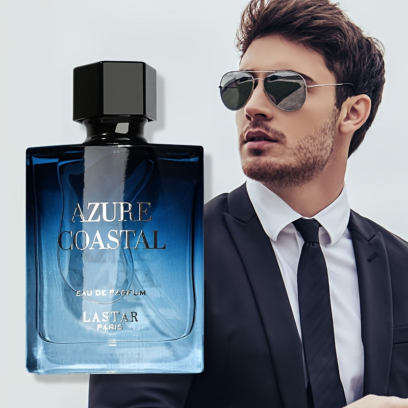SHOWLU FASHION Fougie Ocean unisex body perfume spray bottle, 1.71 oz, with sleek design and ocean-inspired branding.