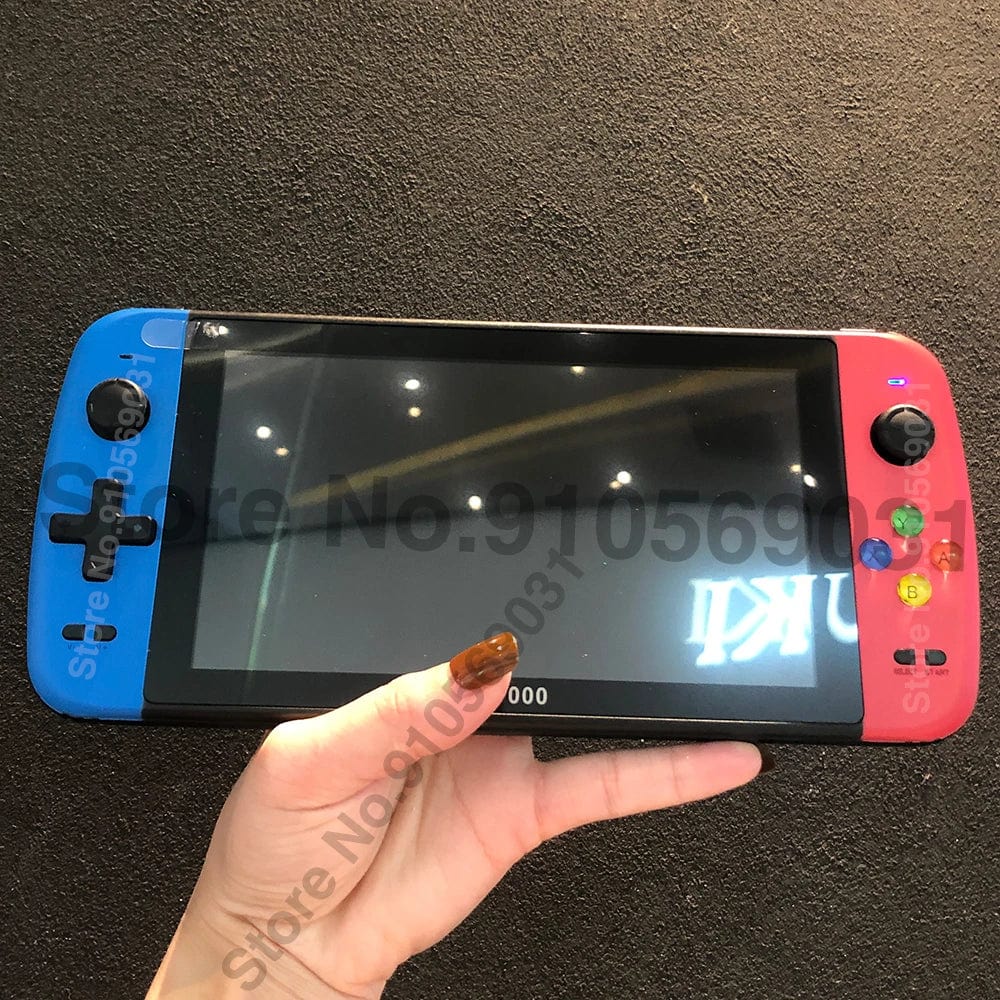 Showlu Fashion Store PS7000 7-inch handheld retro game console with 128-bit HD LCD screen and multiple classic games.