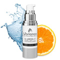 Showlu Smart General Vibriance Super C Serum for mature skin, featuring vitamin formula to hydrate, firm, lift, and target age spots.