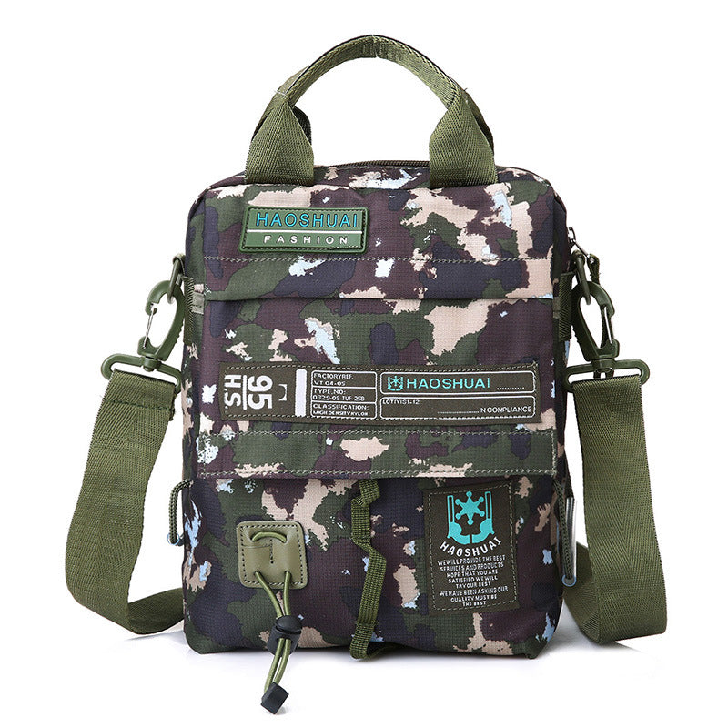 Wholesale Men's Portable Crossbody Bag, Casual Shoulder Bag, Outdoor Waterproof Cloth Bag, Sports Travel Bag, Cross-Border Supply