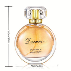 Dream Eau de Parfum for Women - Golden Hour Sand Flow Floral Scent with Luxurious Golden Liquid Fragrance & Elegant Rose Accents, 1.7fl.oz EDP, Perfect Holiday Gift for Her, Luxury Perfume, Opulent Perfume Bottle, Sparkling L