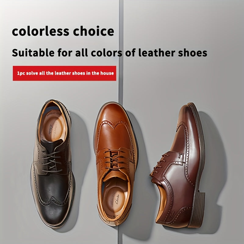 SHOWLU FASHION Quick Shoe Shine Sponge for faux leather, compact oil applicator for instant shoe polishing and cleaning.