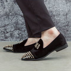 Men's Fashion Loafers Comfortable Casual Shoes Flat Slip On Shoes