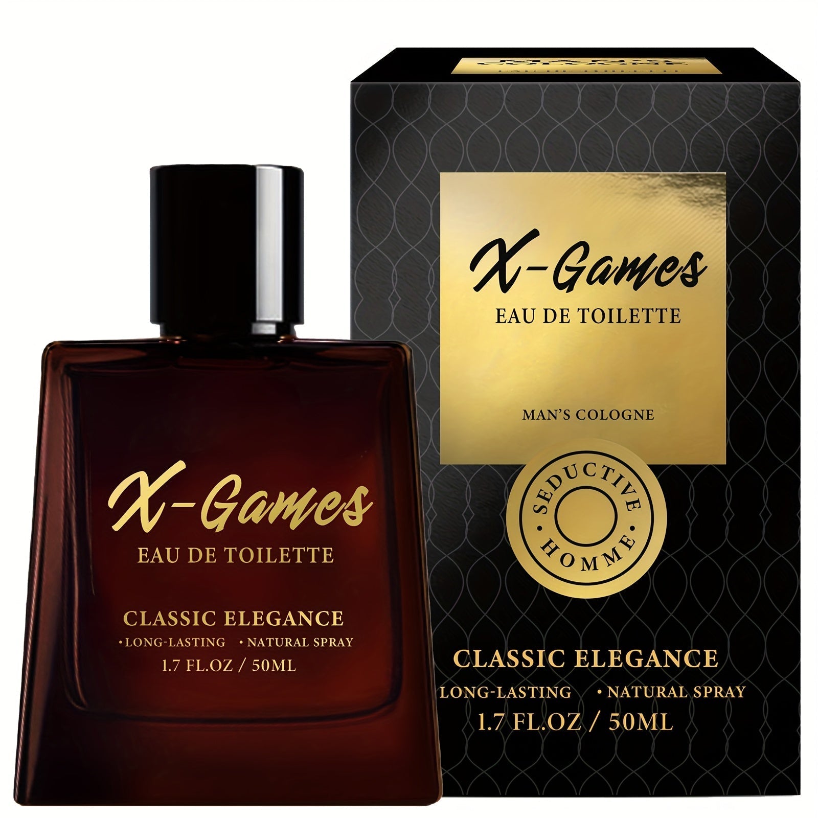 SHOWLU FASHION Pheromone Cologne for Men bottle showing floral perfume for long-lasting scent, 1.69 oz.