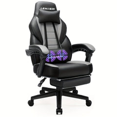 Video Game Chairs With Footrest, Big And Tall Gamer Chair For Adults, 400lb Capacity, Racing Style Computer Chair With Headrest And Lumbar Support SHOWLU FASHION STORE