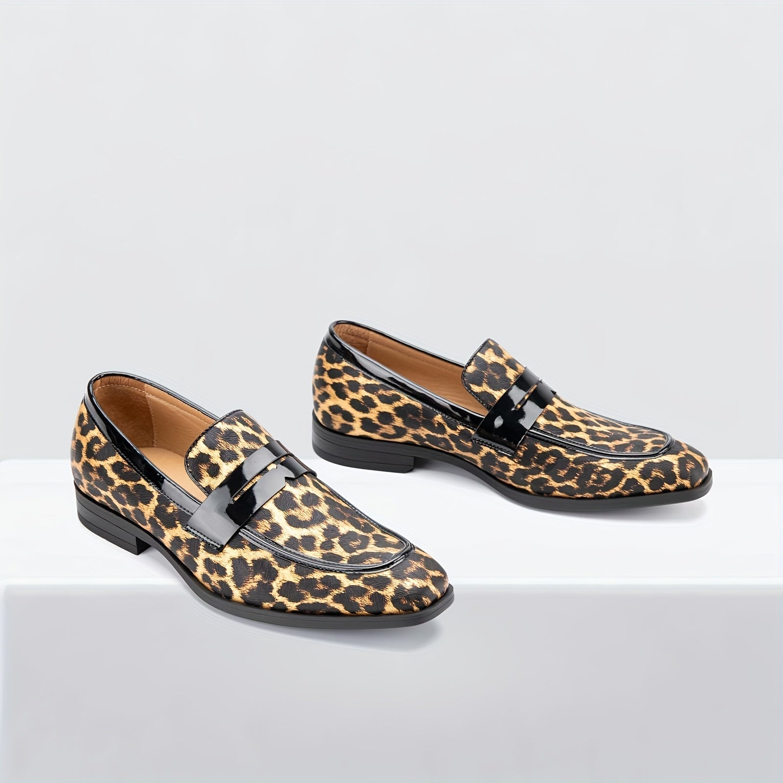 SHOWLU FASHION men's slip-on party shoes made of lightweight PU leather, casual footwear with sleek design and comfortable fit.