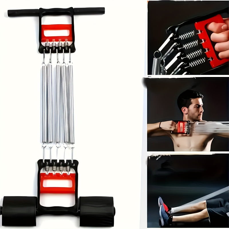 Showlu Stainless Steel Pedal Puller with adjustable resistance trainer, featuring a sleek design and ergonomic handles.