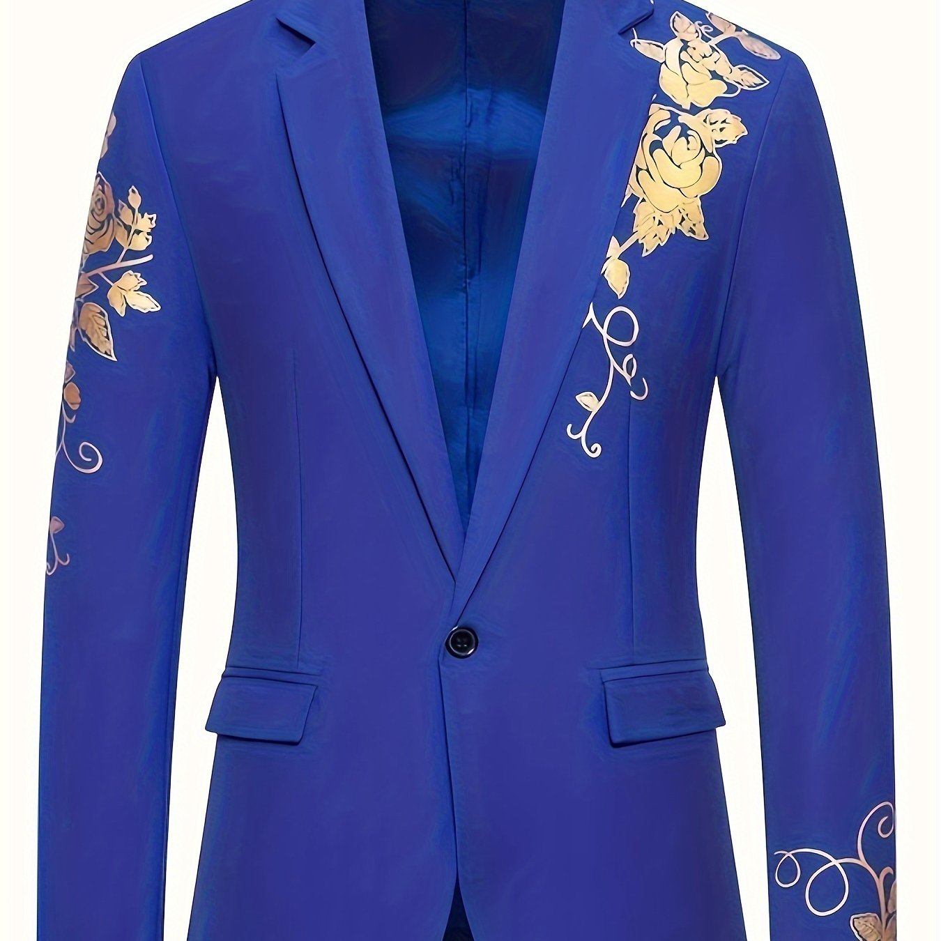 SHOWLU FASHION men's gilded business suit jacket with solid woven lapel, tailored fit, in classic dark color.