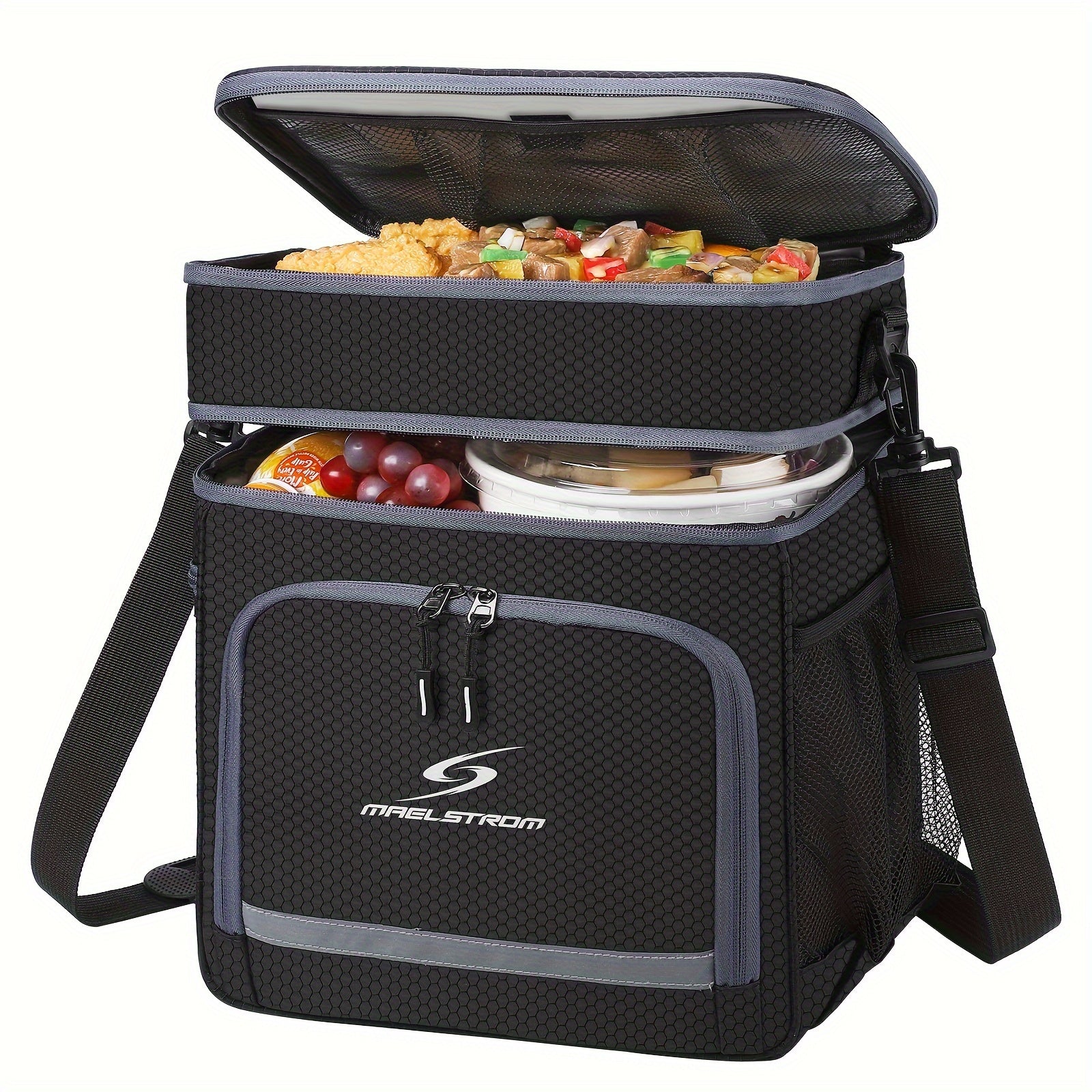 MAELSTROM insulated lunch bag by SHOWLU FASHION STORE, leakproof cooler tote with spacious interior for men and women.
