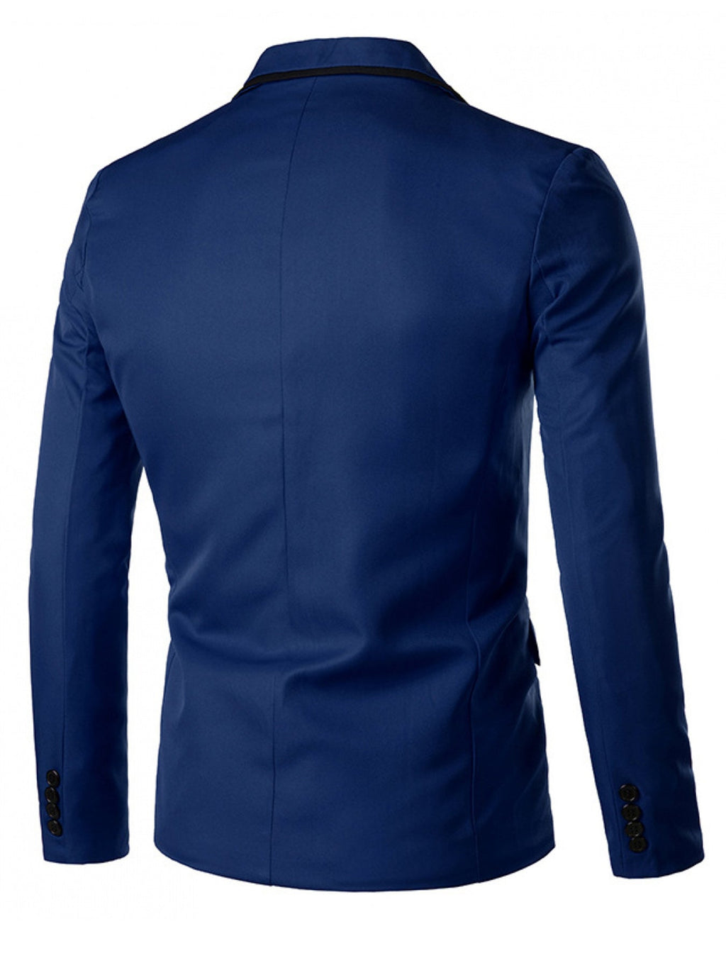Men's solid color casual lapel jacket by SHOWLU FASHION STORE, polyester outerwear with a stylish design and comfortable fit.