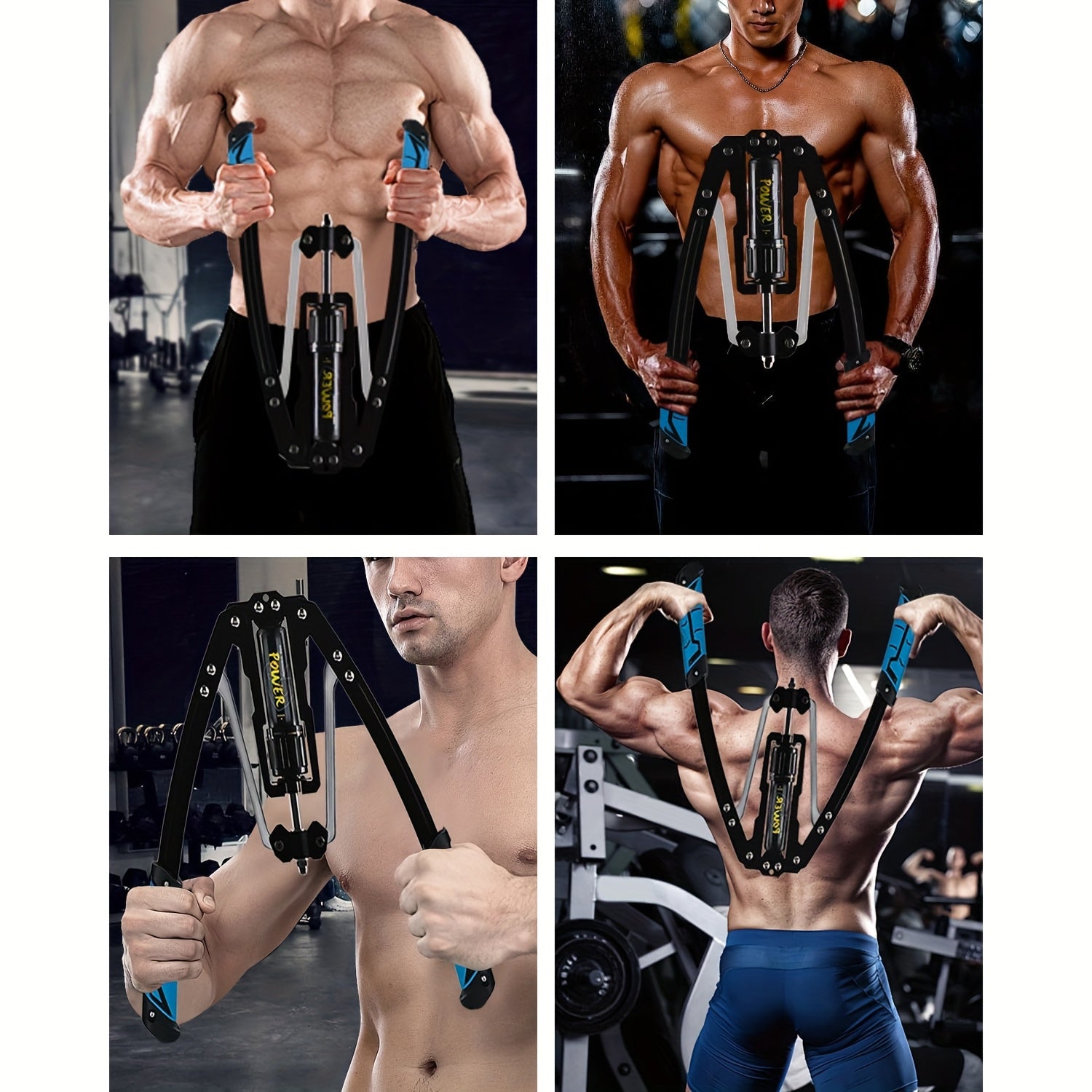 Showlu Hydraulic Arm Trainer with adjustable resistance, made of durable carbon steel for home gym strength training.