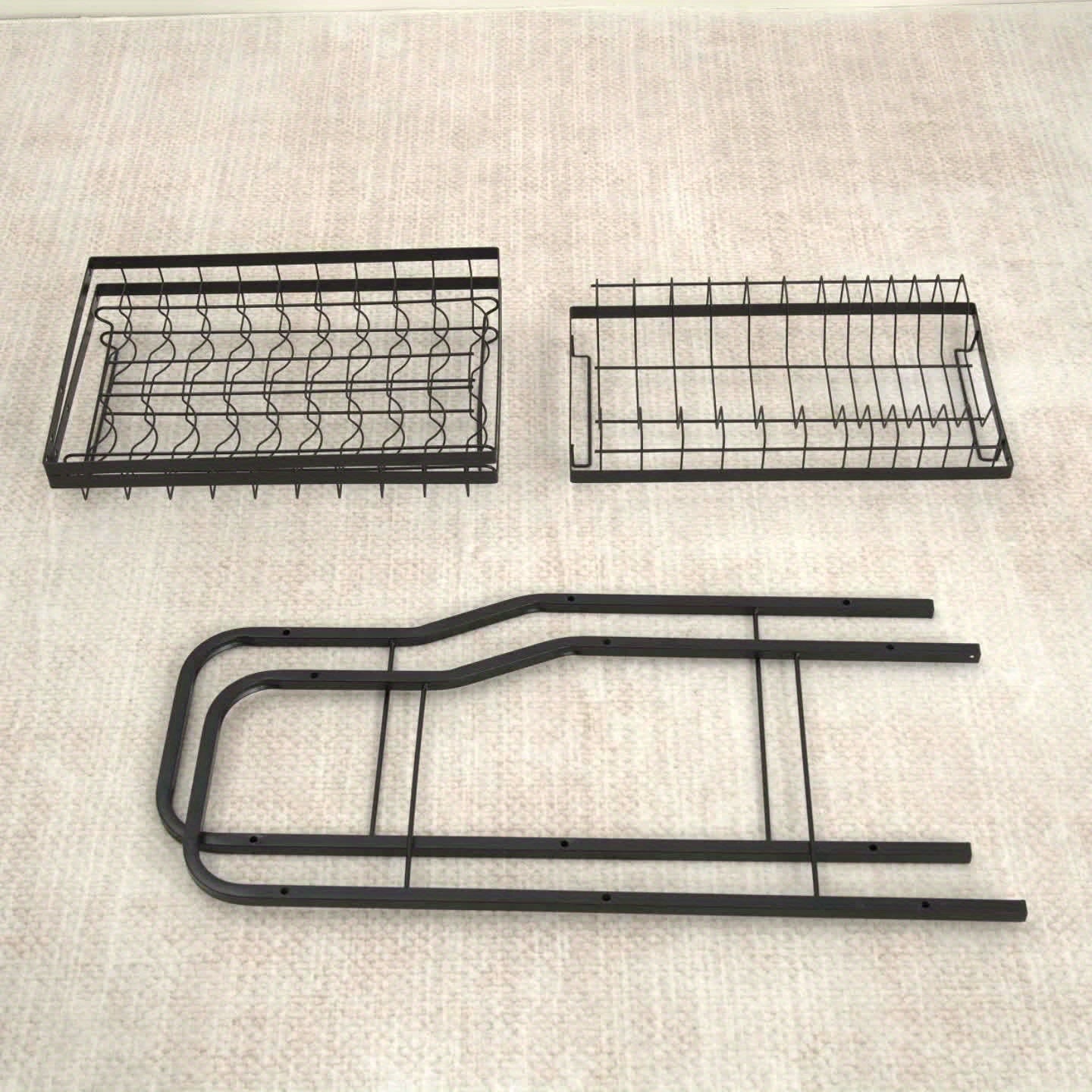 Large stainless steel dish drying rack by SHOWLU FASHION STORE with multiple layers for efficient kitchen dish drainage.