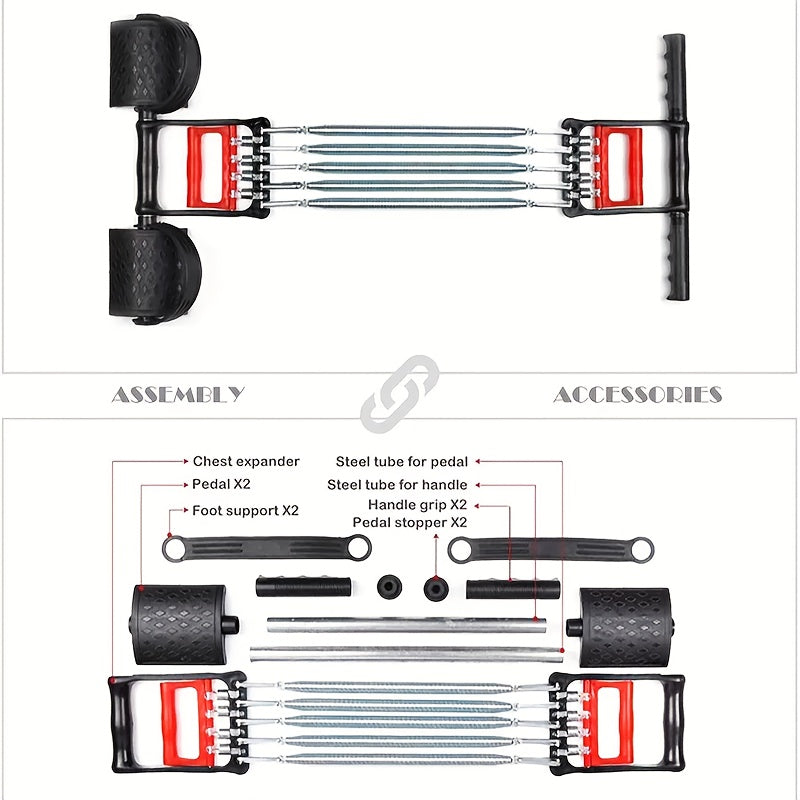 Showlu stainless steel pedal puller with adjustable resistance trainer for cycling and fitness workouts.