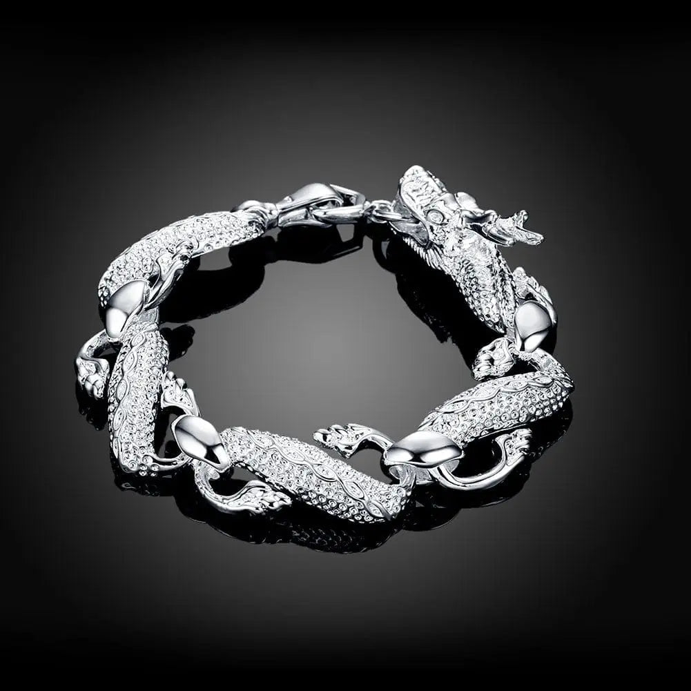 18K gold 5mm sideways chain bracelet with sterling silver accents, suitable for women and men, stylish jewelry for special occasions.