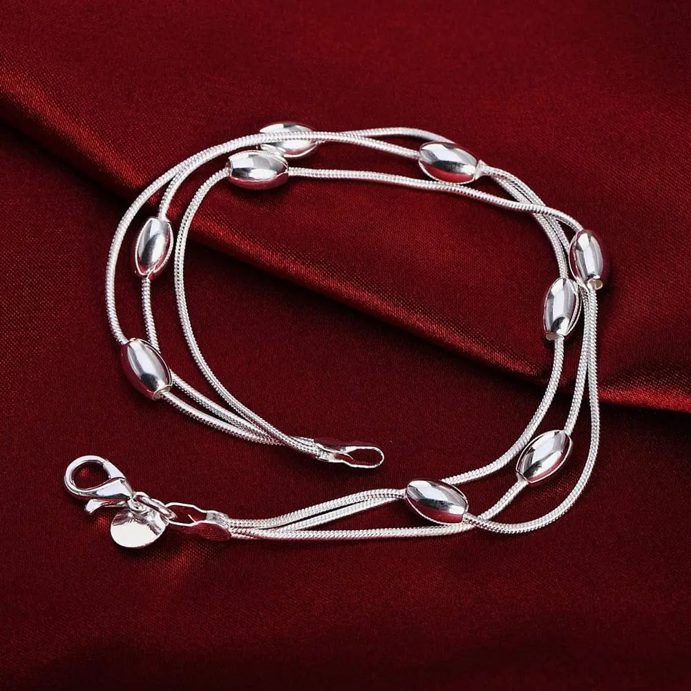 18K gold and sterling silver 8-inch sideways chain bracelet with 5mm links, suitable for women and men, stylish jewelry gift.