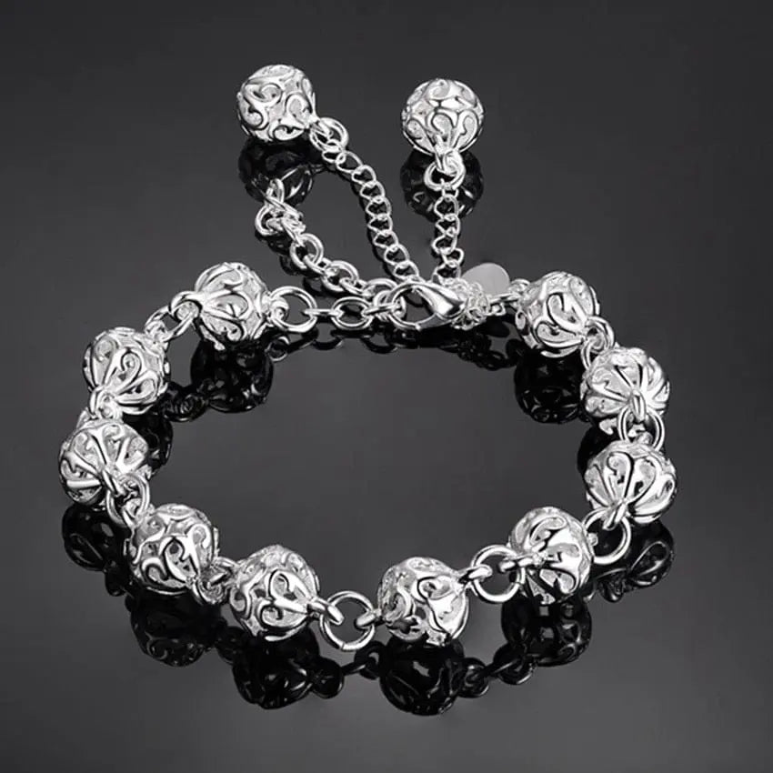 18K gold and sterling silver Anel Demosthene sideways chain bracelet, 8-inch, 5mm width, stylish unisex jewelry for men and women.