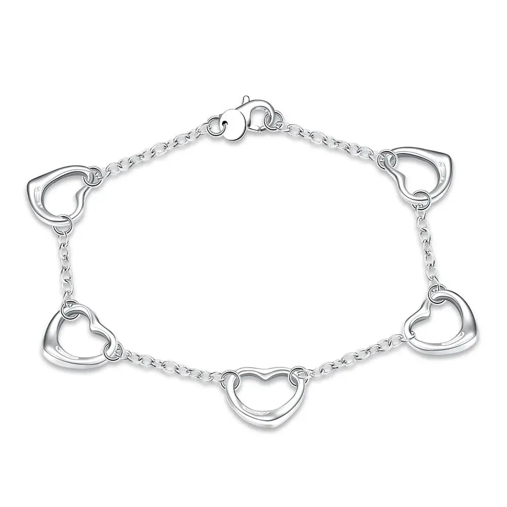 18K gold and sterling silver bracelet with 5mm sideways chain, suitable for men and women, stylish jewelry for special occasions