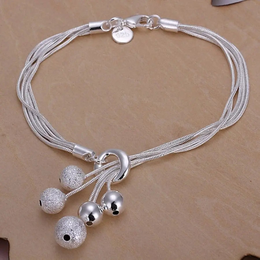 18K gold and sterling silver Anel Demosthene sideways chain bracelet, 8 inches, 5mm wide, unisex jewelry for fashion and occasions