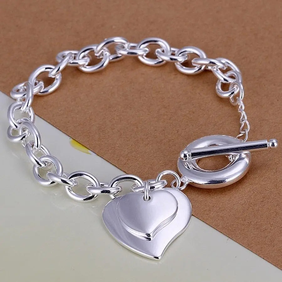 18K gold and sterling silver Anel Demosthene bracelet with 5mm sideways chain, 8-inch length, stylish unisex jewelry.