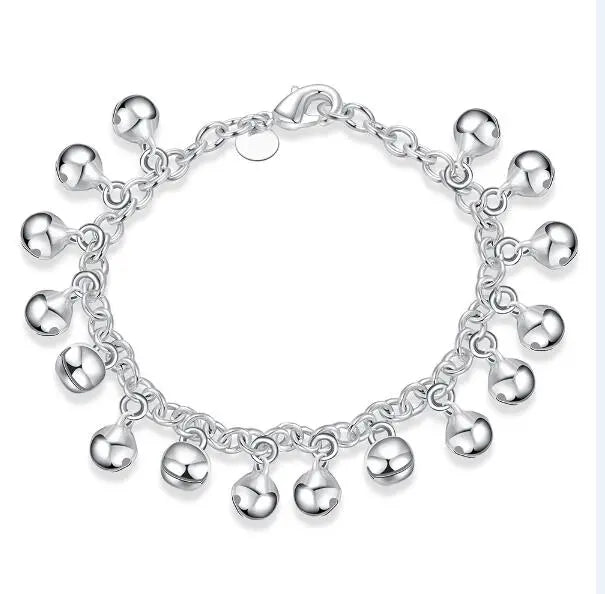 18K gold and sterling silver Anel Demosthene 5mm sideways chain bracelet for women and men, 8-inch length, stylish jewelry piece.