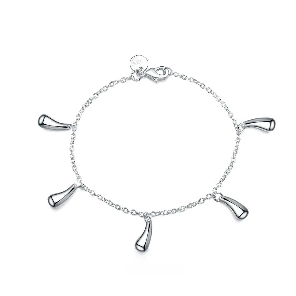 18K gold and sterling silver Anel Demosthene sideways chain bracelet, 8 inches, 5mm wide, suitable for men and women.