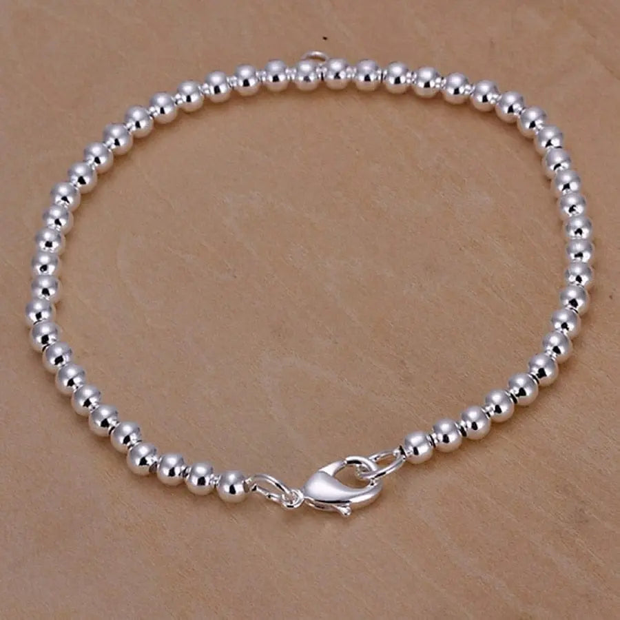 Anel Demosthene General Store 0 H198 8 Inch 18K Gold Bracelet 5MM Sideways Chain Bracelet For Woman Men Fashion Wedding Engagement 925 Sterling Silver Jewelry Gifts
