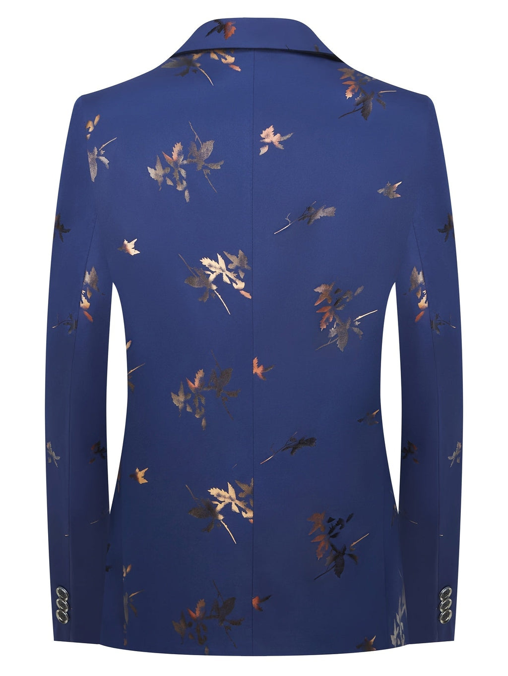 SHOWLU Men's gold-foiled maple leaf suit blazer with slim fit design, suitable for spring and fall fashion.