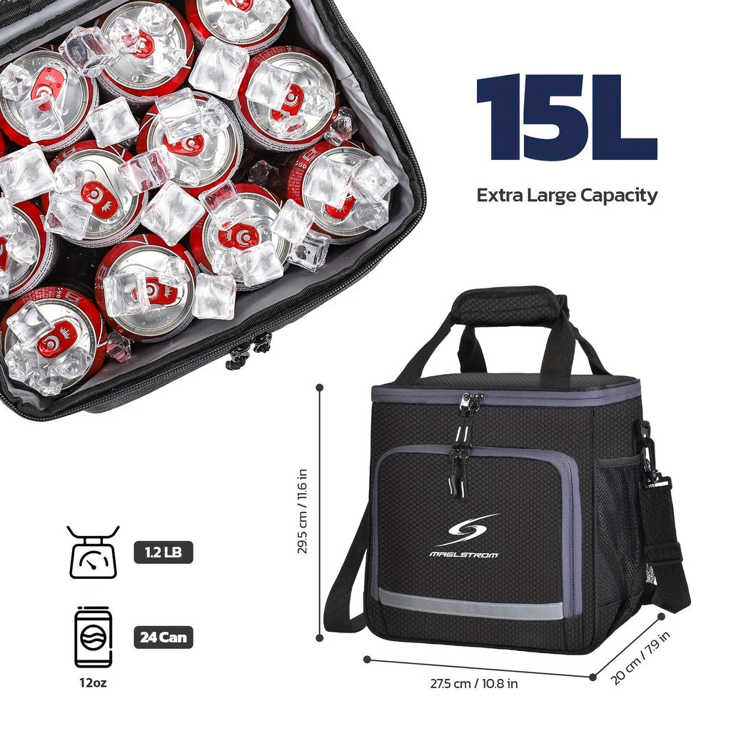 SHOWLU FASHION STORE MAELSTROM insulated lunch bag, leakproof cooler tote for men and women, featuring a durable, portable design.