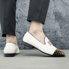 Men's Fashion Loafers Comfortable Casual Shoes Flat Slip On Shoes