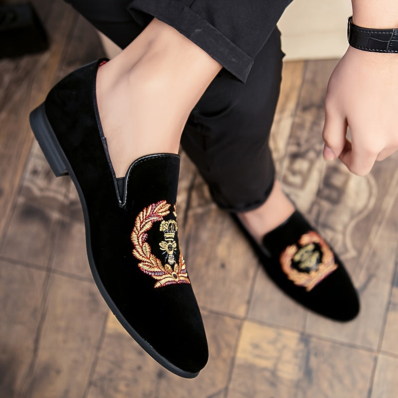 SHOWLU FASHION men's slip-on loafers in faux leather, casual shoes featuring a sleek, comfortable design and classic style.