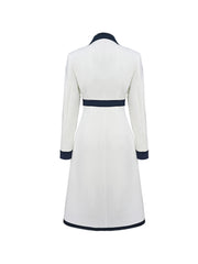 Women's Elegant Color-Block Everyday Commuter Dress