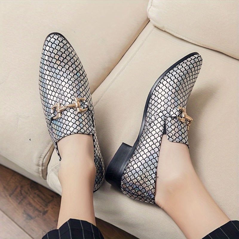 Men's casual slip-on shoes by SHOWLU FASHION STORE, low-top PU leather shoes with a sleek, comfortable design.