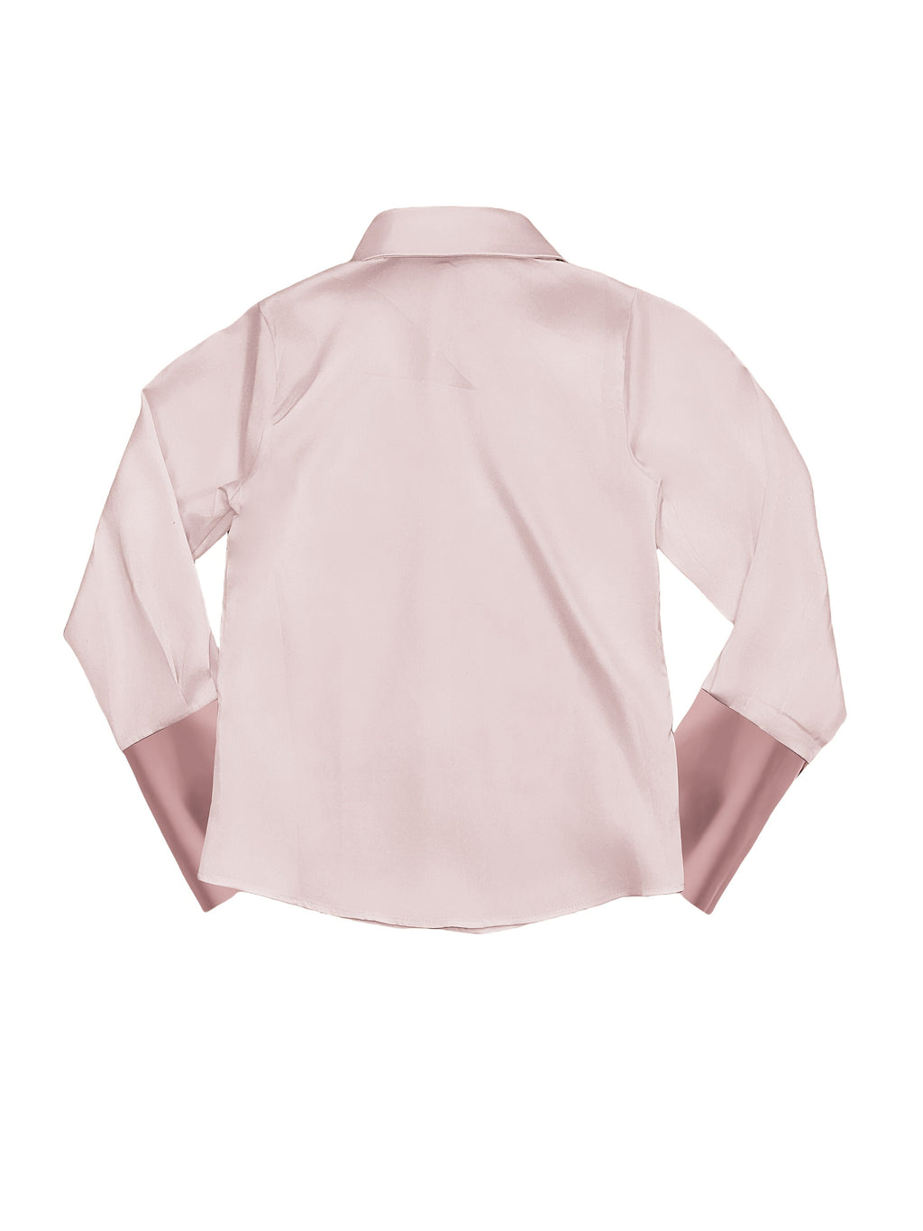Elegant women's long sleeve formal shirt with zipper detail by SHOWLU FASHION STORE, shown in a stylish close-up image.
