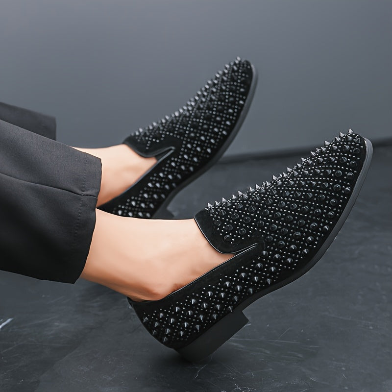 Men's slip-on loafers from SHOWLU FASHION STORE made of breathable PU leather for casual and comfortable wear.