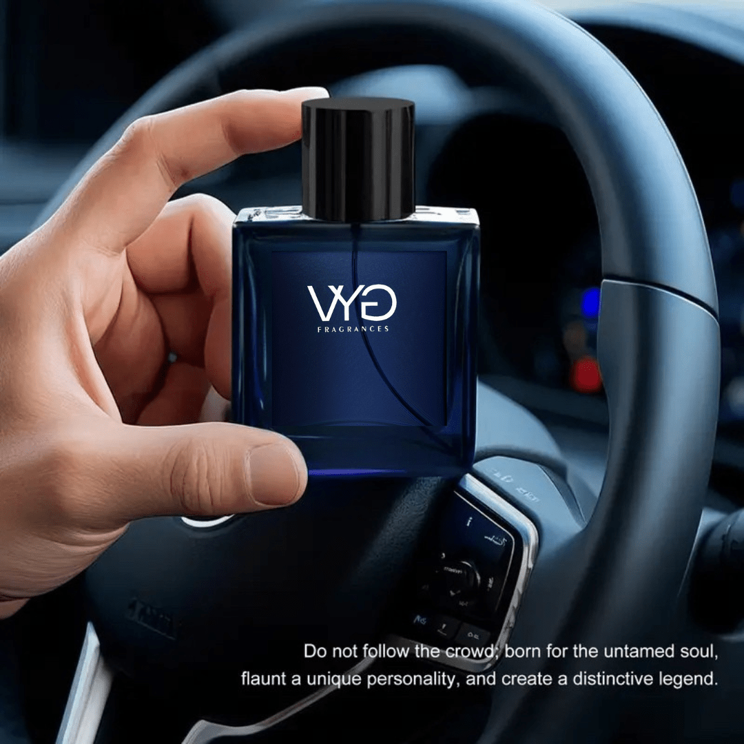 Ocean Blue Eau de Cologne for Men by SHOWLU FASHION STORE, featuring a sleek 1.7oz bottle with fresh woody musk scent.